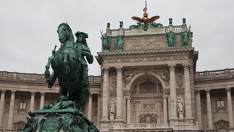 Reiterdenkmal Prinz Eugen von Savoyen vor der Hofburg