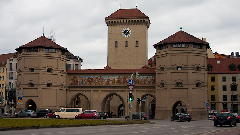 Das östliche der drei Stadttore: Isartor