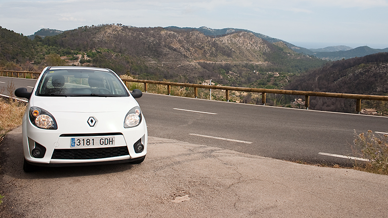 Noch ziemlich am Anfang: der Twingo auf der MA-10