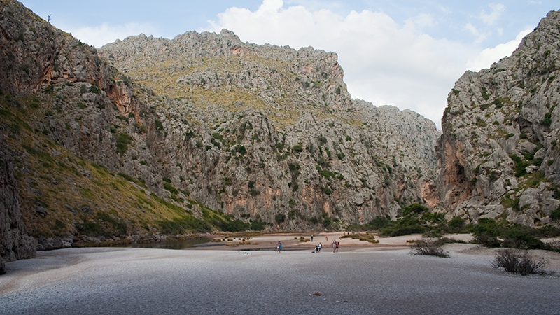 Mündungsbereich des Torrent de Pareis