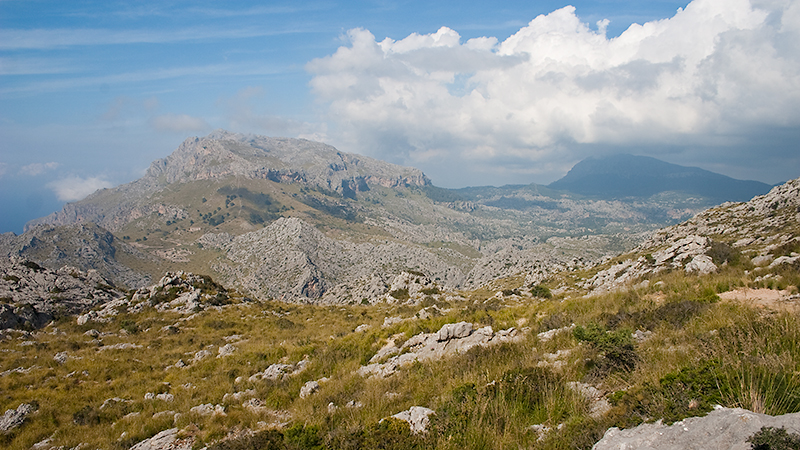 Blick ins Tramuntana Gebirge