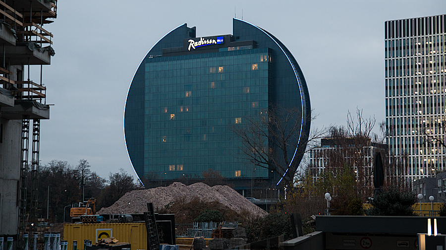 Das einzige runde Hotel Europas in Frankfurt-Bockenheim