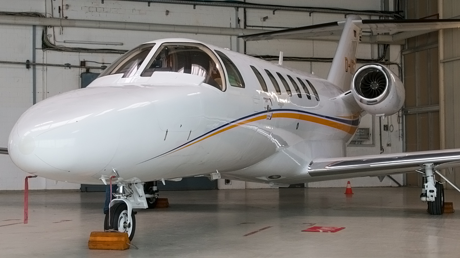 Cessna 525A Citation CJ2+(D-ITOP) im Hangar